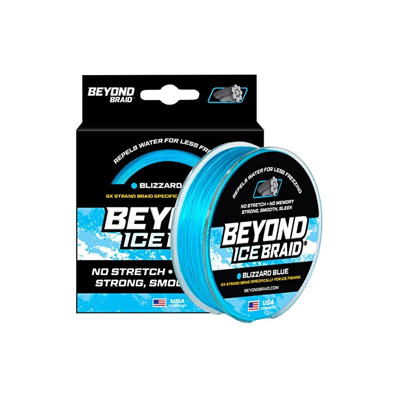Beyond ICE Braid 100 Yard Spool 10LB - Blizzard Blue