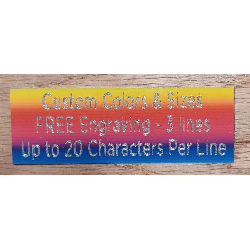 Unbranded/Generic 1"x3" RED NAME PLATE ART-TROPHIES-G