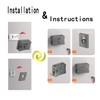 ABHILWY Retractable Clothesline Clothes Line Retracting Outdoor Indoor,Anti Sagging Waterproof