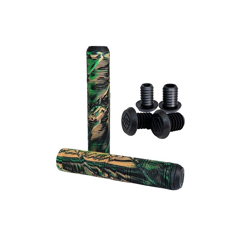Striker Stunt Scooter Grips (Green/Black/Brown)