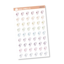 Dr. Appointment Icon Planner Stickers | Health Icon | (I-002-M) Muted Rainbow