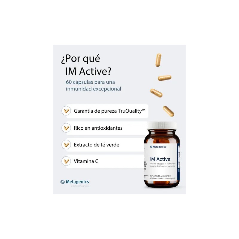 Metagenics Im Active Nac Quercetina Extracto Té Verde 60caps