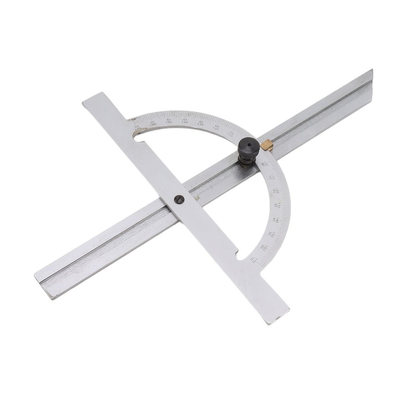 Woodworking Protractor Carbon Steel High Accuracy Easy Read Portable Adjustable