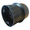 Scheiter KG Drainage Pipe Accessories DN100 - Transition KG Pipe to DN100, Black, PVC, Drainage Fitting, Pipe Connector, Pack of 1