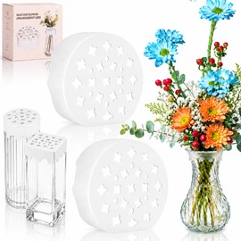 2 Pcs Silicone Flower Arranging Grid, Reusable Fits 3-4" Vase