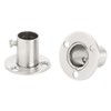 Sourcingmap Stainless Steel Cabinet Clothes Closet Rod Bracket Holder Flange