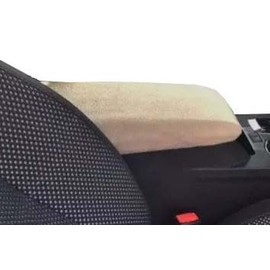 Car Console Covers Plus Made in USA Fleece Center Armrest Console Cover Designed for Lincoln MKX Luxury Models 2016-2018 Light Tan