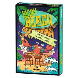 moses 90161 Lucky Beach, Exciting Collectible Game for Fun Game Evenings, Uncovering Game for the Whole Family, Board Game from 7 Years for 2-4 Players