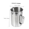 CIYODO Stainless Steel Measuring Cup with Scale Wide Mouthed Laboratory