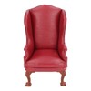 Sofa Single PU and Cloth Backrest Doll House Miniature Furniture