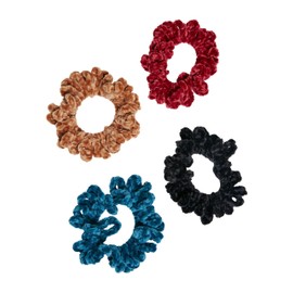 Urban Classics Accessories Fluffy Scrunchies Pack of 4 One Size Winter Colour, Winter colour.