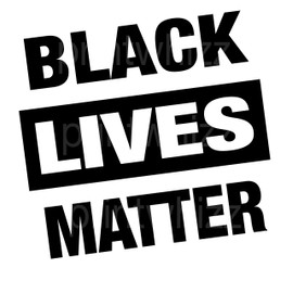 Black Lives Matter Vinyl Car Wall Laptop Sticker 125mm Wide 5" Wide BLM #Blacklivesmatter Justice