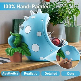 ehuoyan Piranha Plant Large Candy Bowl For Candy Dish Key Bowl Decorative Bowl Home Decorations Indoor Big Mouth Plant (Blue, Midium)