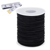 HEMYLU Elastic Cord 1.5MM x 50M, Black Elastic String Bungee
