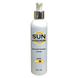 BEST (1) Sunless Self Tanning DARK Lotion 8 oz + BEST (1) Sunless Self Tanning Applicator Mitt + BEST (1) PAIR Sunless Self Tanning Application Gloves + BEST (1) Sunless Self Tanning Lotion Tanner.