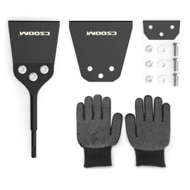 CSOOM 4 Inch & 5 Inch Wide SDS-Plus Floor Scraper Kit with Spare Bolts and Nuts, Scraper Fits SDS-Plus Rotary Hammers and Chipping Hammer Drills，Thinset Vinyl Scraper Adhesives Remover.