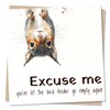 Funny Squirrel Happy Birthday Card - You Let The Bird
