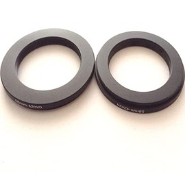 2x Metal 58-42mm Step-Down Rings D-SLR Video Digital Camera Lens Connect-ion Size 58mm To 42mm Filter Aperture Adapter Circle Screws Photo Picture View Fix-ed Connector Photograph Parts Accessories