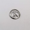 Peace Sign Hippie Jacket or Hat Pin Polished Silver Finish
