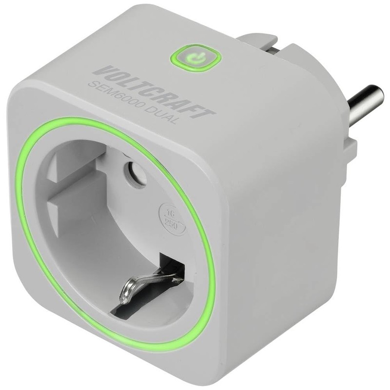 VOLTCRAFT SEM6000 Dual Energy Cost Meter Bluetooth® Interface, Data Export,