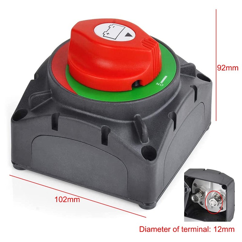 High Power Car Battery Switch 600A 12-48V Suitable for Ships,