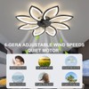 BESKETIE 35'' Bladeless Ceiling Fan with Lights Remote Control, Modern
