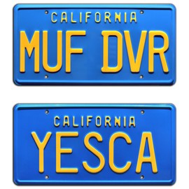 Celebrity Machines Cheech & Chong’s Up in Smoke | Metal Stamped License Plates