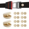 Sylvil 10 Sets Seat Belt Button Stop, Plastic Seat Belt
