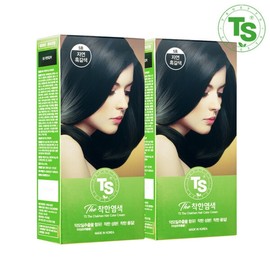 TS Good Dye 120g x 2 (Choose 1 from Natural Black, Natural Black Brown, or Light Brown) - No. 5 Natural Black Brown / TS 착한염색 120g 2개 (자연흑색자연흑갈색연한갈색 중 택1) - 5호 자연흑갈색