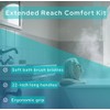 Extended Reach Toilet Wiper & Bath Brush Set - Long