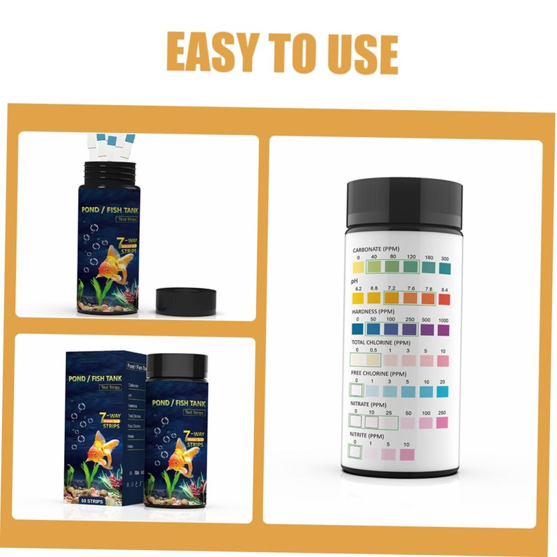 ULTECHNOVO 50pcs Water Test Strips Water Testing Pool Test Strips