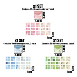 TVSVKWE 300 Sheets Of Material Paper, Retro Material Paper, Scrapbook Accessories, Decorative Paper, Handicraft Paper.