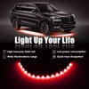 XT AUTO Red 12v 15 Led 30cm Car Flexible Waterproof