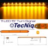TecNiq 2pack 15" TecNiq Amber LED Turn Signal Truck Trailer