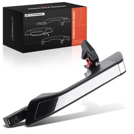 A-Premium Rear Left Driver Side Exterior Door Handle Compatible with Honda Odyssey 2011-2017, Primed Black Housing with Chrome Insert, Replace# 72680-TK8-A11ZD, 72680-TK8-A02