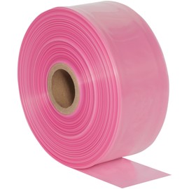 Aviditi Anti-Static Poly Tubing Roll, 8" x 1075', 4 Mil, Pink - for Custom Sized Poly Bags to Package and Store Electronic Components and Accessories
