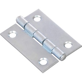 Hillman Hardware Essentials 851722 Light Narrow Door Hinges and Fixed Pin Zinc 2" -2 pack