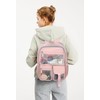 Vangue Clear Backpack Stadium Approved Heavy Duty Clear Bookbag with