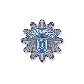 #A5710 Sticker Federal Border Protection Star Badge Crest BGS Inch Insert 7 cm