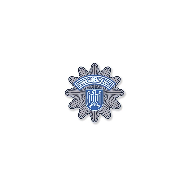 #A5710 Sticker Federal Border Protection Star Badge Crest BGS Inch