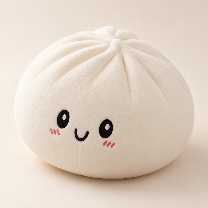 Cute Giant Dumpling Plush Pillow – Soft Squishy Stuffed Toy