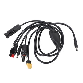Solar Charge Cable Panel Connector DC Male to XT60 Male Female USB C for Anderson DC Male Head 1 to 6 1.2meter