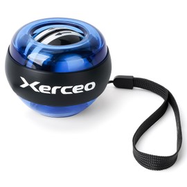 Xerceo Auto-Start Power Gyro Ball, with LED Light, for Wrist & Forearm Training (Dark Ocean)
