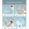 180 Degree Hand Makeup Makeup Mixing Palette with Transparent Spatula