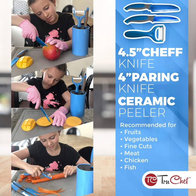 TruChef 5-Piece Kids Knife Set | Real Stainless Steel Cooking