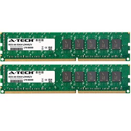 A-Tech 16GB KIT (2 x 8GB) for Asus M5 Motherboard Series M5A78L-M LX V2, M5A78L-M LX3, M5A97 Evo DIMM DDR3 ECC Unbuffered PC3-10600 1333MHz Dual Rank Server RAM Memory