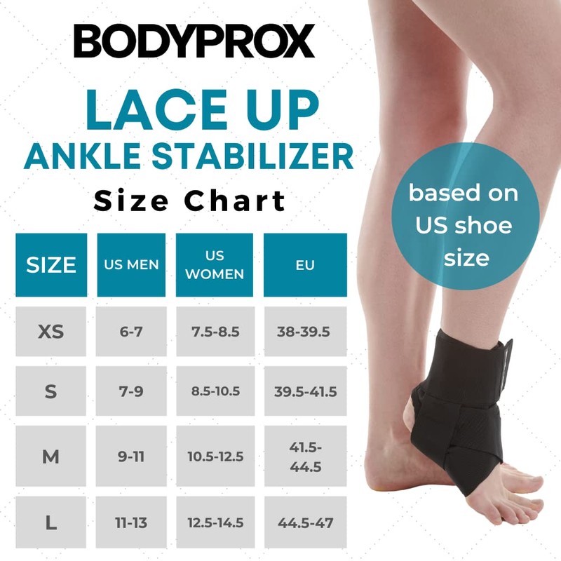 Ankle Brace for Women and Men, Lace Up Ankle Support