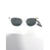Foster Grant Polarized crystal transparent sunglasses with grey lenses. 100%
