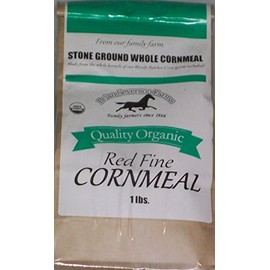 Organic Bloody Butcher (Red) Cornmeal, Fresh Stone Ground, Farmer Direct, non-GMO 1 lb.