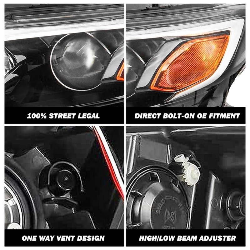 SOCKIR Headlight Assembly Fit for 2019 2020 2021 Chevy Malibu